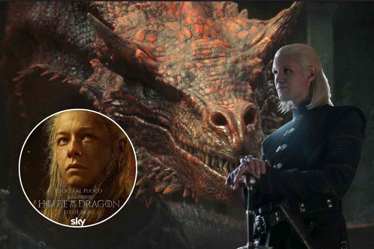 Daemon Targaryen con il suo drago