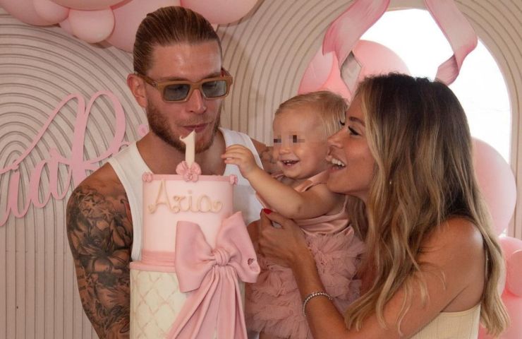 Diletta Leotta festeggia il suo compleanno e quello della figlia Aria con Loris Karius